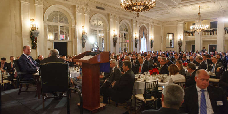 Gary Kelly, Michael Derchin and a captive audience