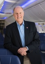 Southwest Airlines CEO Gary Kelly introduces the 737-MAX to the Southwest fleet. // Stephen M. Keller, 2017