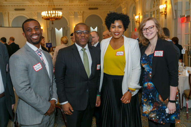 Kyle James, The Hon. Walter H. Roban JP, MP, Deputy Premier Minister of Home Affairs, Government of Bermuda, Mikaela Pearman, Hanneke Weitering