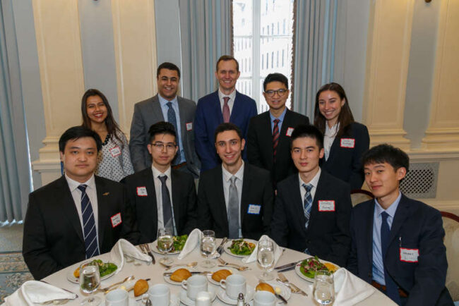 George Whitesides and the students from New York University (NYU)